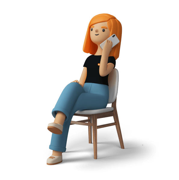 Mulher conversando no celular